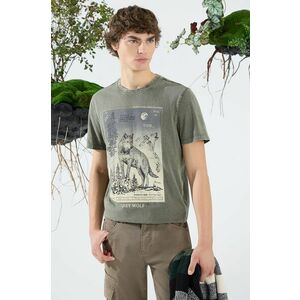 Medicine tricou din bumbac barbati, culoarea verde, cu imprimeu imagine