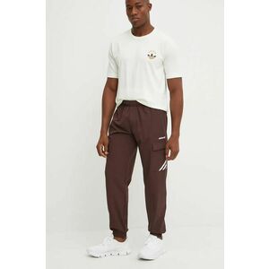 adidas Originals pantaloni de trening Cargo Pant culoarea maro, cu imprimeu, IX9621 imagine