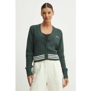 adidas Originals cardigan Cardigan femei, culoarea verde, IX1046 imagine