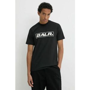 BALR. tricou din bumbac The Club barbati, culoarea negru, cu imprimeu, B1112 1266 imagine