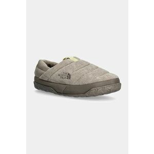 The North Face papuci de casa Nuptse Mule Corduroy culoarea gri, NF0A7W4M5II1 imagine