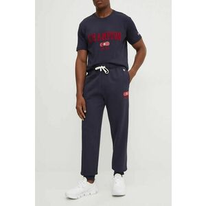 Champion pantaloni de trening culoarea albastru marin, cu imprimeu, 220434 imagine