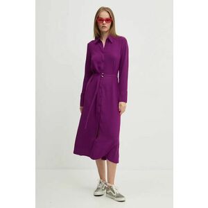 Desigual rochie WASHINGTON culoarea violet, midi, drept, 24WWVW44 imagine