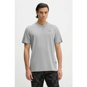 G-Star Raw tricou din bumbac barbati, culoarea alb, neted, D24449-336 imagine