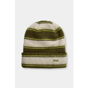 Kangol caciula FUZZY STRIPE culoarea verde, din tricot gros, K3725.SK301 imagine