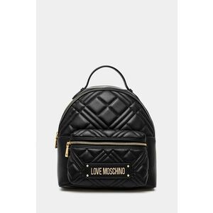 Love Moschino rucsac femei, culoarea negru, mic, cu imprimeu, JC4148PP0L imagine