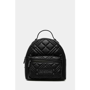 Love Moschino rucsac femei, culoarea negru, mic, cu imprimeu, JC4148PP0L imagine