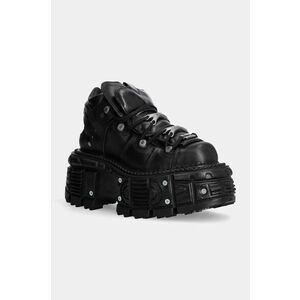 New Rock sneakers din piele culoarea negru, M-TANK106-C2 imagine