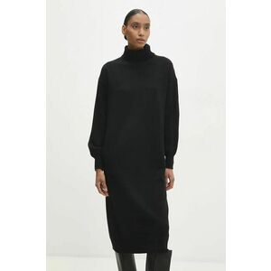 Answear Lab rochie culoarea negru, midi, oversize imagine