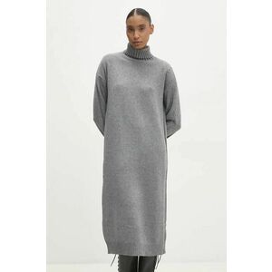 Answear Lab rochie culoarea gri, midi, oversize imagine