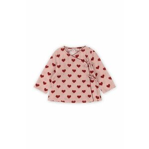 Konges Sløjd bluza din bumbac pentru bebelusi COCO BLOUSE GOTS culoarea roz, modelator, KS101460 imagine