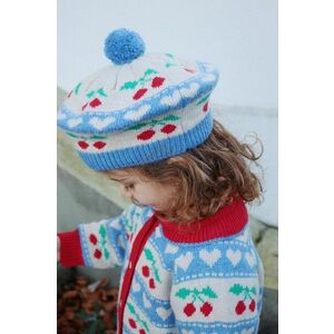 Konges Sløjd beretă din lână pentru copii BELOU KNIT BERET de lana, KS101423 imagine