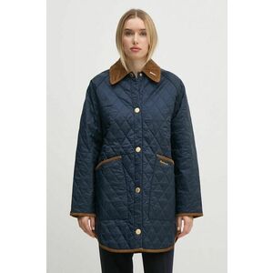 Barbour geaca femei, culoarea albastru marin, de tranzitie, LQU1770 imagine