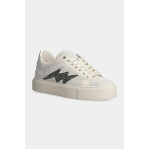 ZADIG&VOLTAIRE sneakers din piele intoarsă La Flash culoarea bej, SWSN00488 imagine