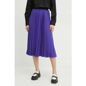 Karl Lagerfeld fusta culoarea violet, midi, evazati, 246W1201 imagine