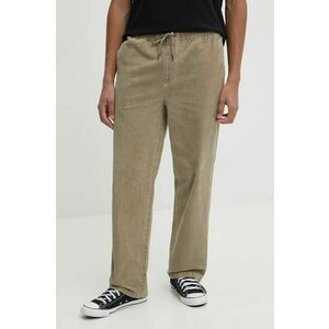 Billabong pantaloni de catifea cord Larry culoarea maro, drept, ABYNP00185 imagine