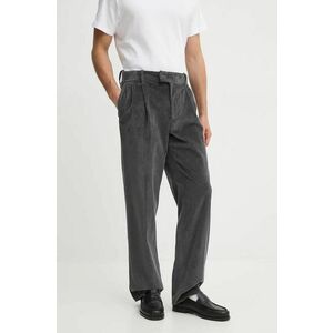 Drôle de Monsieur pantaloni de catifea cord Le Pantalon Golfeur Corduroy culoarea gri, drept, E.BP165.CO156.DGR Le Pantalon Golfeur Corduroy imagine