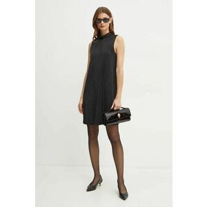 Karl Lagerfeld rochie culoarea negru, mini, drept, 246W1322 imagine