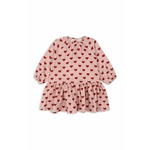 Konges Sløjd rochie din bumbac pentru copii COCO DRESS GOTS culoarea roz, mini, evazati, KS101461 imagine