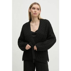 Mos Mosh cardigan din lana culoarea negru, călduros, 165830 imagine