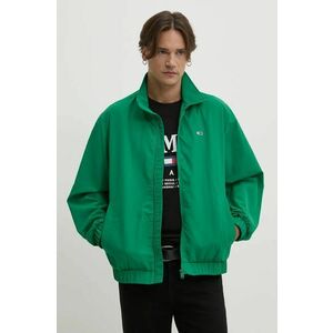 Tommy Jeans geaca barbati, culoarea verde, de tranzitie imagine