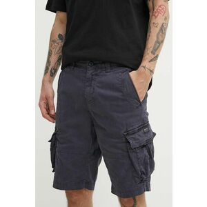 Superdry pantaloni scurti barbati, culoarea albastru marin imagine