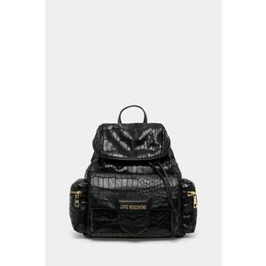 Love Moschino rucsac femei, culoarea negru, mic, neted, JC4287PP0L imagine