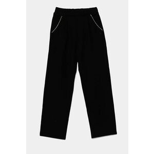 United Colors of Benetton pantaloni de trening pentru copii culoarea negru, neted, 30L3CF05P imagine