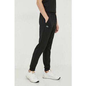 Lacoste pantaloni de trening culoarea negru, neted imagine