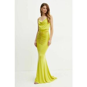 Elisabetta Franchi rochie culoarea verde, maxi, mulata, AB62842E2 NORBLIN imagine