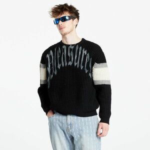 Pulover PLEASURES Twitch Chunky Knit Sweater Black imagine