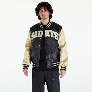 Bomber New Era New Orleans Saints NFL Satin Bomber Jacket UNISEX Black/ Vegas Gold imagine