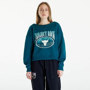 Hanorac Under Armour Project Rock Terry Sweatshirt Turquoise imagine