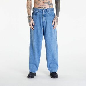 Pantaloni OBEY Bigwig Baggy Denim Light Indigo imagine