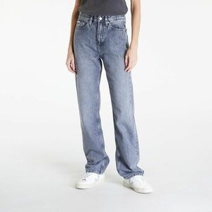 Blugi Calvin Klein Jeans High Rise Straight Jeans Denim Grey imagine