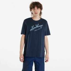 Tricou Lundhags Järpen Logo T-Shirt M Deep Blue imagine