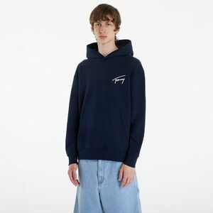 Hanorac Tommy Jeans Relaxed Signature Hoodie Blue imagine