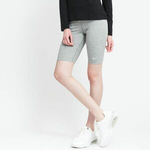 Pantaloni scurți Nike NSW Essential Medium-Rise Biker Shorts Dk Grey Heather/ White imagine