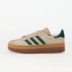 Sneakers adidas Gazelle Bold W Core White/ Collegiate Green/ Magic Beige imagine