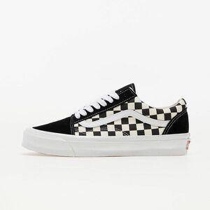 Sneakers Vans Vault OG Old Skool LX (Suede/ Canvas) Black/ Classic White/ Checker Board imagine