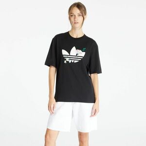 Tricou adidas Flower Tee Black imagine