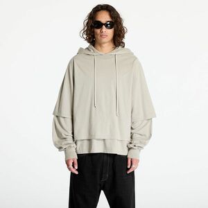 Hanorac Rick Owens DRKSHDW Knit T-Shirt - Hustler Hoodie Pearl imagine