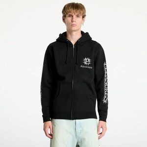 Hanorac PLEASURES Spike Zip Hoodie Black imagine