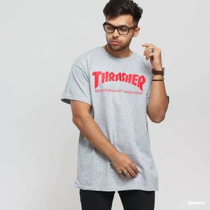 Tricou Thrasher Skate Mag T-Shirt Gray/ Red imagine