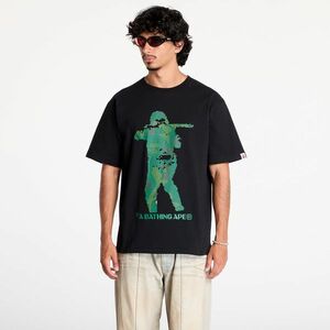 Tricou A BATHING APE Bitmap Soldier Tee M Black imagine