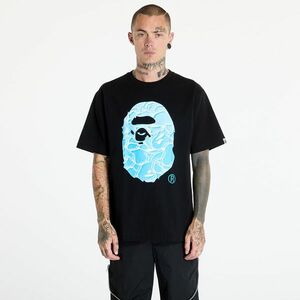 Tricou A BATHING APE Abc Sea Surface Camo Ape Head Tee Black imagine