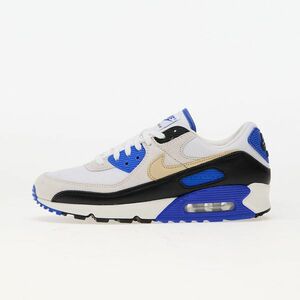 Sneakers Nike Air Max 90 Premium White/ Khaki-Racer Blue-Black imagine