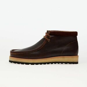 Sneakers Clarks Originals Wallabee Scout Dark Tan Lea imagine