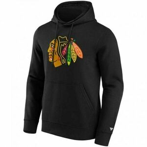 FANATICS NHL PRIMARY LOGO GRAPHIC CHICAGO BLACKHAWKS Hanorac pentru bărbați, negru, mărime imagine