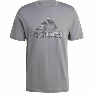 adidas CAMO BADGE OF SPORT TEE Tricou pentru bărbați, gri, mărime imagine